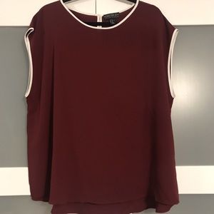 Red Crepe Top